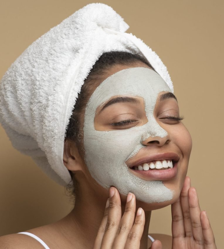 portrait-beautiful-woman-wearing-face-mask-smiling